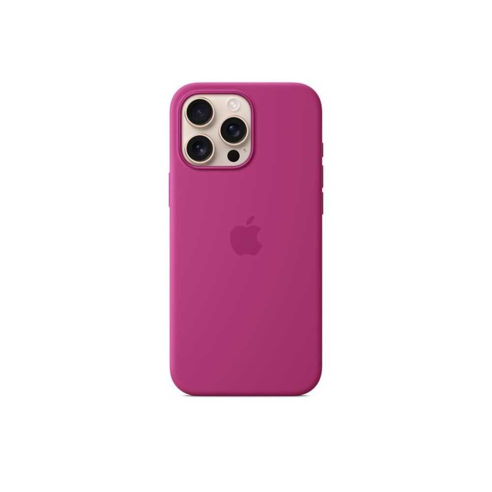 APPLE iPhone 16 Pro Max- Coque en silicone avec MagSafe - Fuchsia