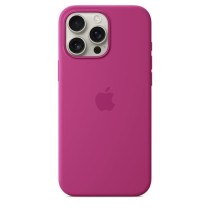 APPLE iPhone 16 Pro Max- Coque en silicone avec MagSafe - Fuchsia