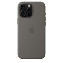 APPLE iPhone 16 Pro Max - Coque en silicone avec MagSafe - Stone Gray