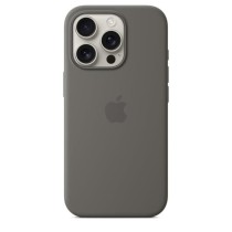 APPLE iPhone 16 Pro - Coque en silicone avec MagSafe - Stone Gray