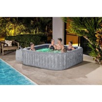 Spa gonflable BESTWAY - Lay-Z-Spa San Francisco Hydrojet Pro - 230 x 230 x 71 cm - 5/7 places - Carré (bâche, une cartouche)