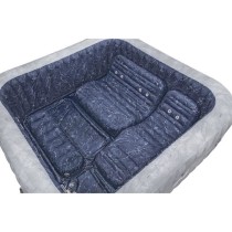 Spa gonflable BESTWAY - Lay-Z-Spa San Francisco Hydrojet Pro - 230 x 230 x 71 cm - 5/7 places - Carré (bâche, une cartouche)