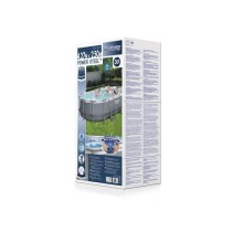 Kit Piscine hors sol tubulaire BESTWAY - Power Steel™ - 427 x 250 x 100 cm - Ovale (Inclus épurateur a Cartouche de 2006 L/H)