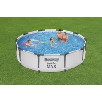 Kit Piscine hors sol tubulaire BESTWAY Steel Pro Max™ - 305 x 76 cm - Ronde (Avec épurateur a cartouche et pompe de filtratio