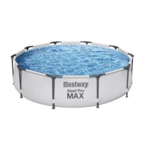 Kit Piscine hors sol tubulaire BESTWAY Steel Pro Max™ - 305 x 76 cm - Ronde (Avec épurateur a cartouche et pompe de filtratio