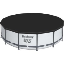 Kit Piscine hors sol tubulaire BESTWAY Steel Pro Max™ - 427 x 122 cm - Ronde (Avec un filtre a cartouche, une bâche et une é