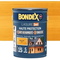 Lasure 2 en 1 Haute protection - Chene doré satin - BONDEX - 5 L