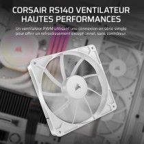 Ventilateur PWM 140mm - CORSAIR - RS140 - Blanc