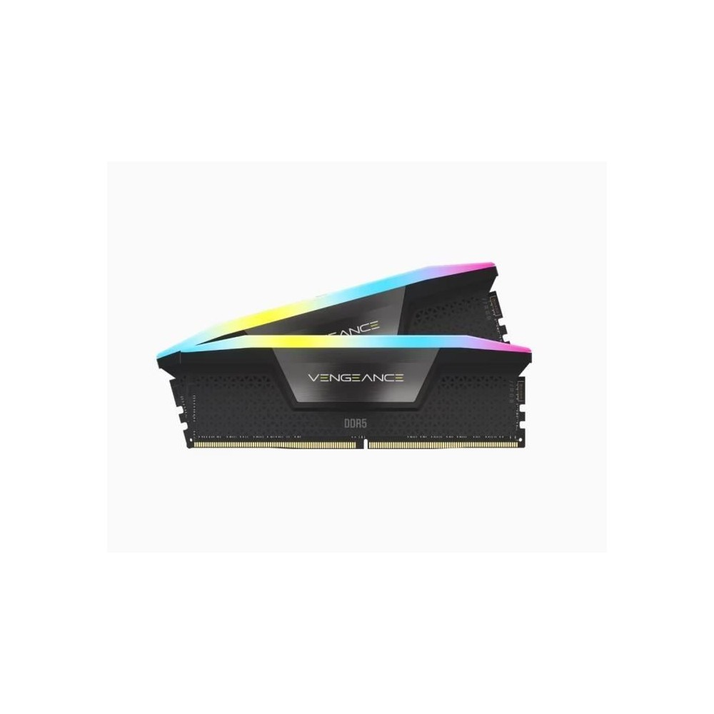 Mémoire RAM - CORSAIR - Vengeance RGB DDR5 - 32GB 2x16GB DIMM - 6000