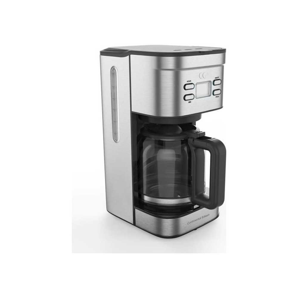 Cafetiere filtre programmable CONTINENTAL EDISON Inox