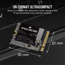 SSD interne - CORSAIR - MP600 Core Mini 1To M.2 NVMe PCIe x4 Gen4 2 SS