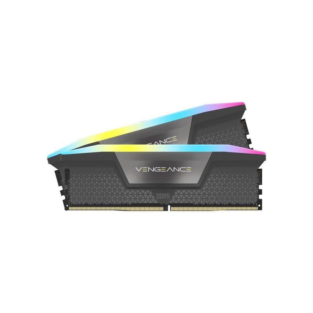 Mémoire RAM - CORSAIR - Vengeance RGB DDR5 RAM 32Go (2x16Go) 5600MHz