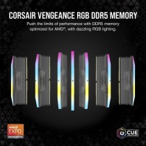 Mémoire RAM - CORSAIR - Vengeance RGB DDR5 RAM 32Go (2x16Go) 5600MHz