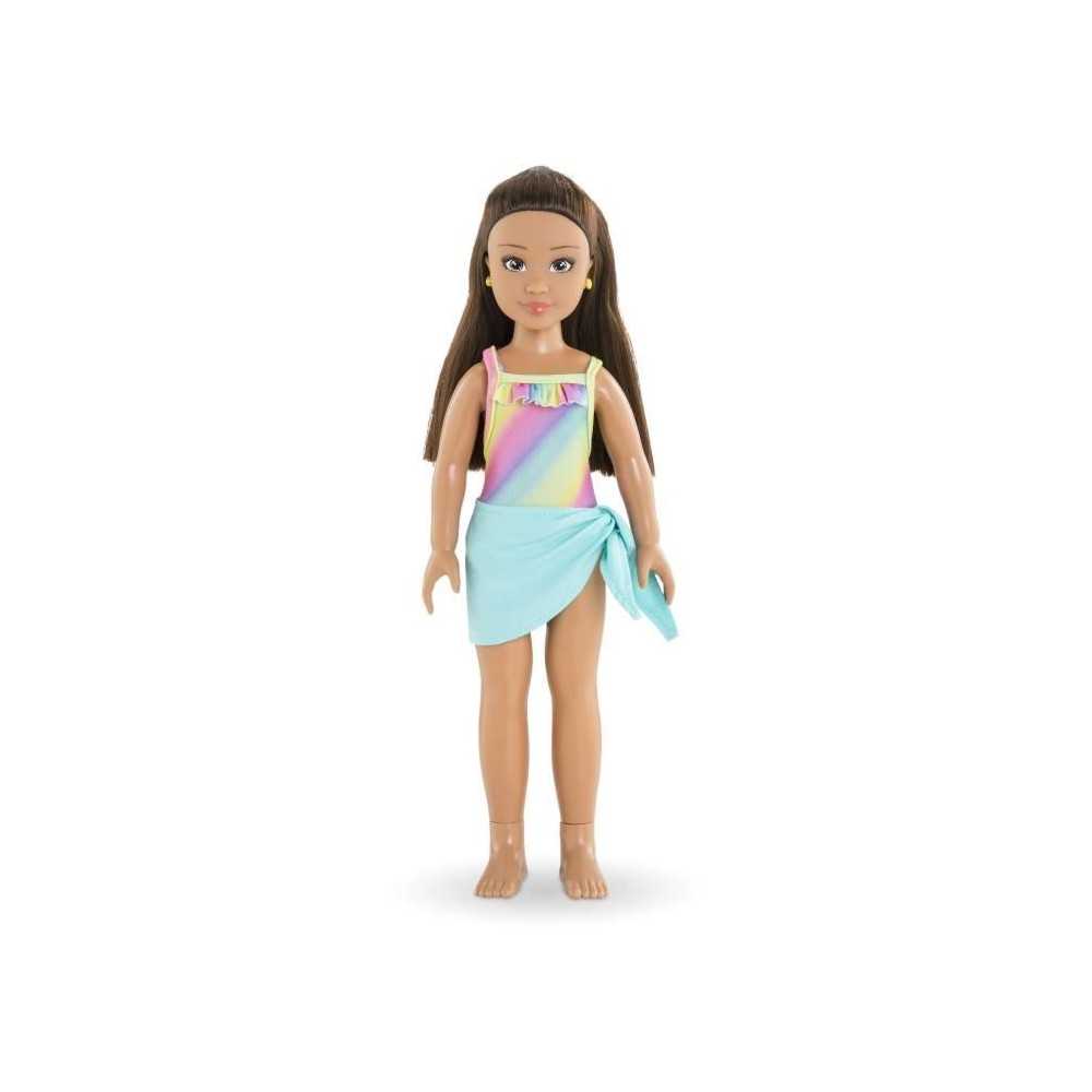 Poupée mannequin Luna a la plage - COROLLE GIRLS - 28 cm - 5 accessoi