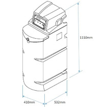 Adoucisseur d'eau - CPED - 22 L - Filtration intégrée - Protection c