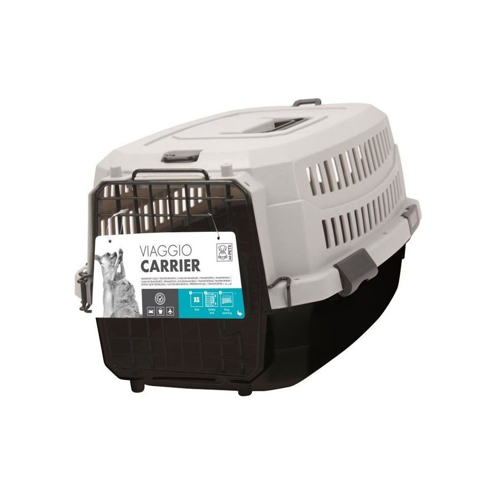 M-PETS Caisse de transport Viaggio Carrier S - 58,4x38,7x33cm - Noir e