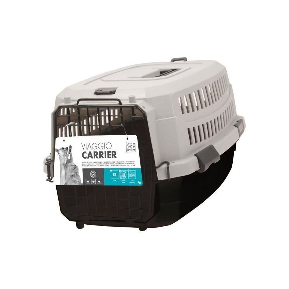 M-PETS Caisse de transport Viaggio Carrier M - 68x47,6x45cm - Noir et