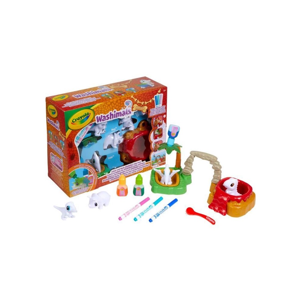 Washimals - CRAYOLA - Mes Animaux a Colorier - Dinosaures - Pour Enfan