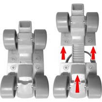 Set Patins a Roulettes + Coudieres & Genouilleres ROSE SKIDS CONTROL