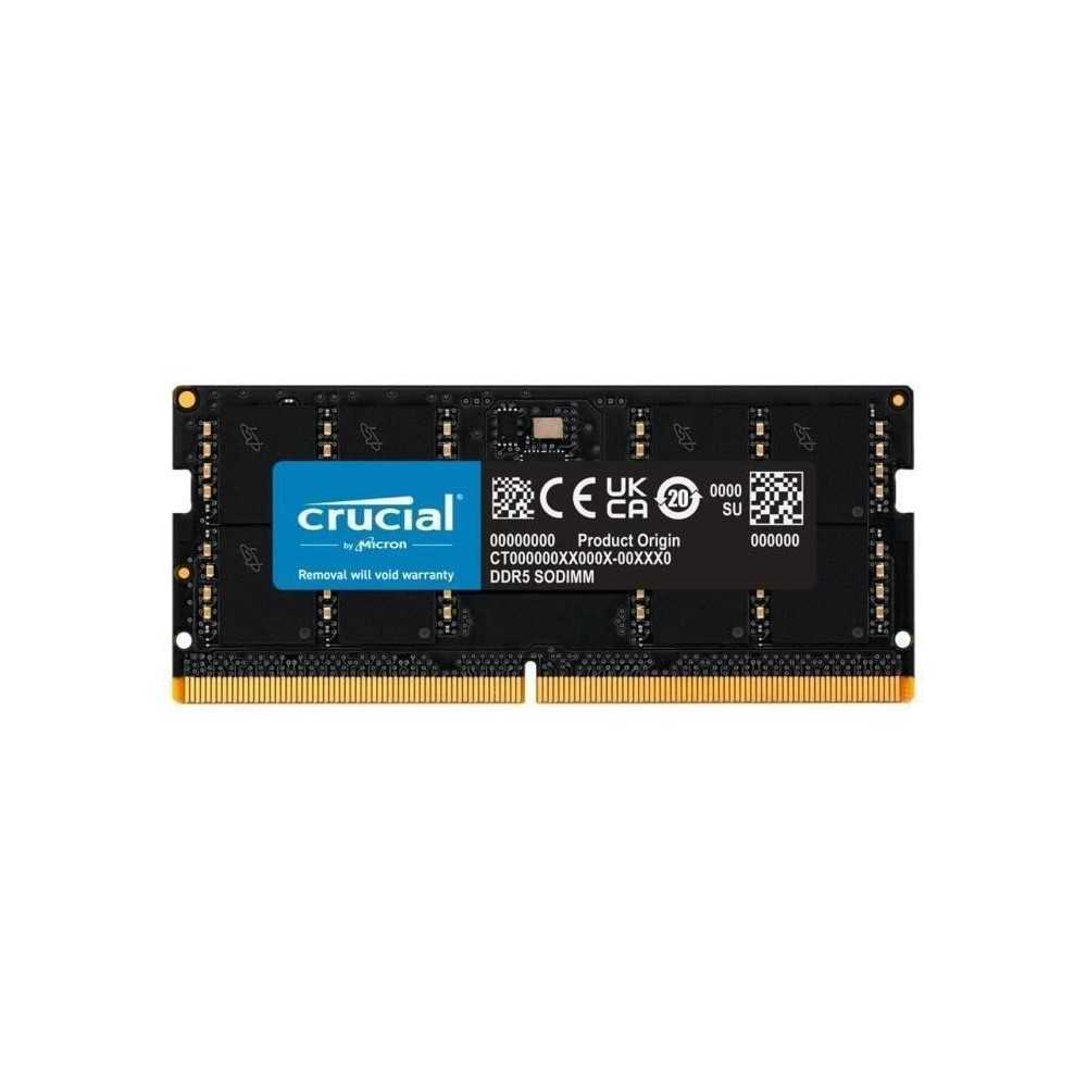 Mémoire RAM - CRUCIAL - DDR5-4800 SODIMM - 32 Go (CT32G48C40S5)