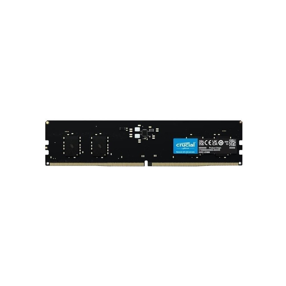 Mémoire RAM - CRUCIAL - DDR5-4800 UDIMM - 8 Go (CT8G48C40U5)