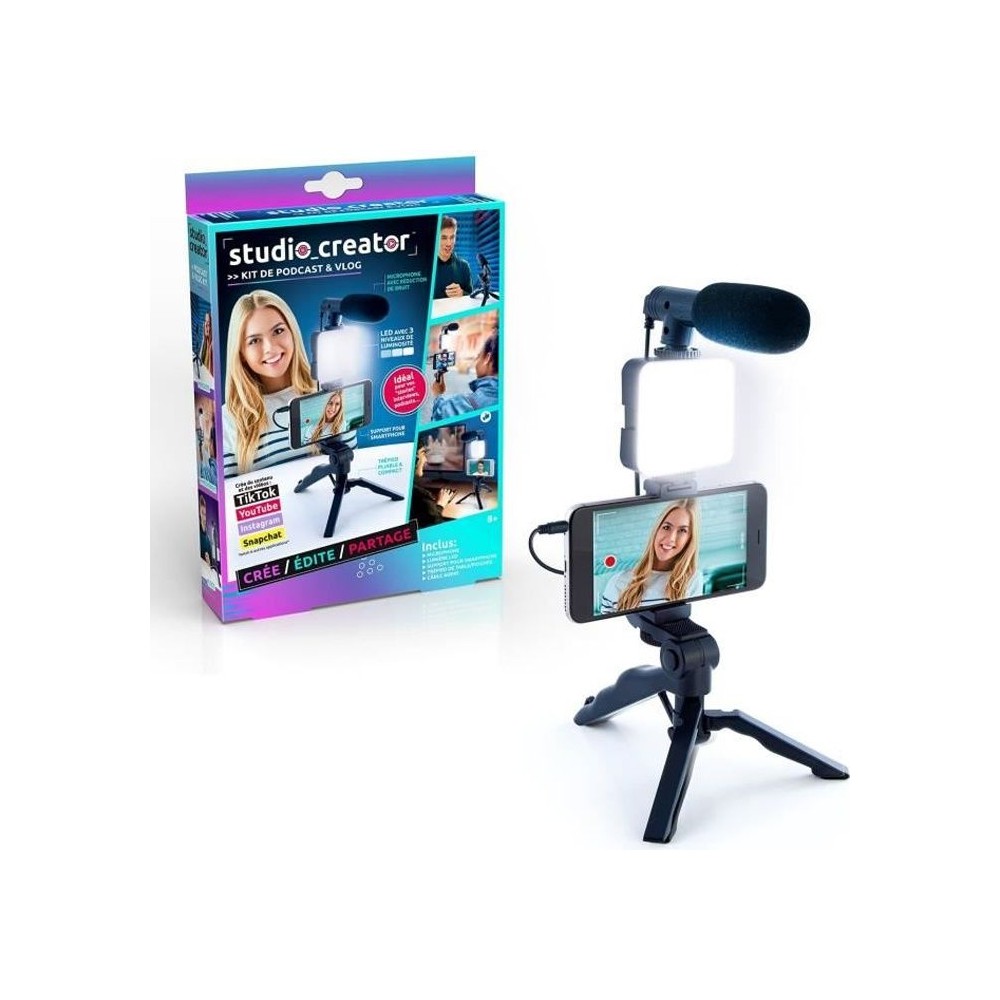 Kit de Vlogging - Studio Creator - INF 033 - Canal Toys