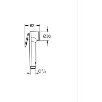 Pommeau de douche - GROHE Vitalio - 1 jet - Technologie anti-brûlure - Economie d'eau