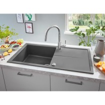 GROHE Evier composite avec égouttoir K400 1000 x 500 mm Gris granite 31641AT0