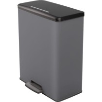 Poubelle Rectangle - DECO BIN - CURVER - 65L - Grande capacité - 49 x