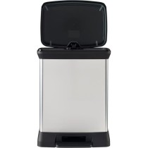 Poubelle Rectangle - DECO BIN - CURVER - 50L - Design élégant - 39 x