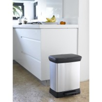 Poubelle Rectangle - DECO BIN - CURVER - 50L - Design élégant - 39 x