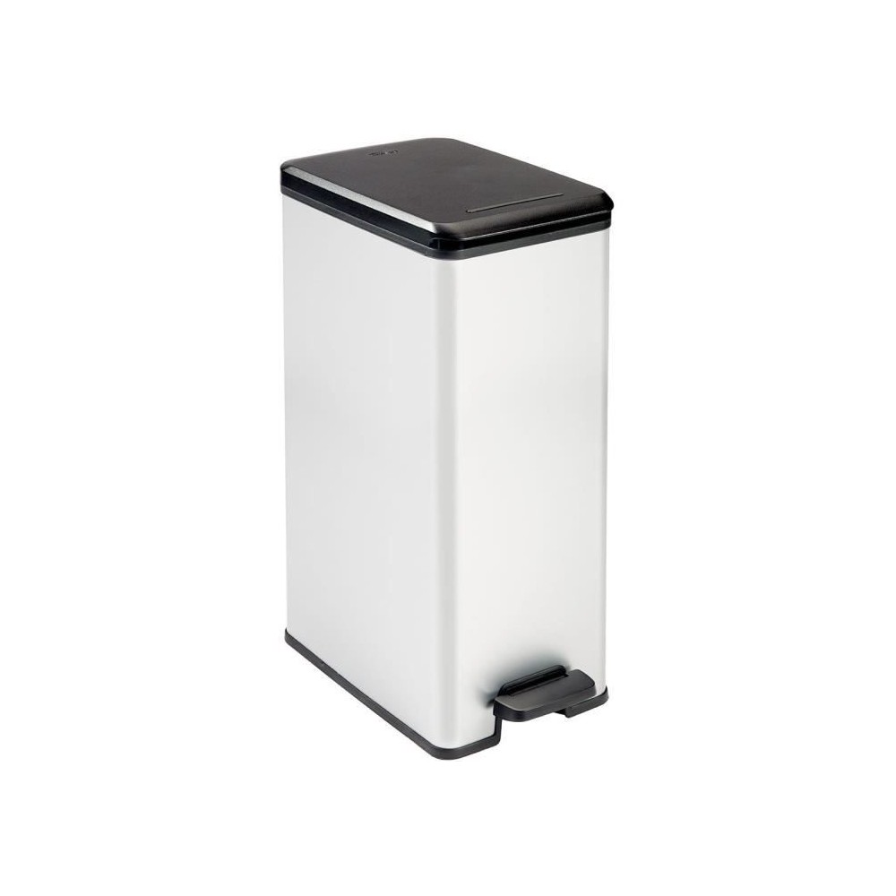 Poubelle Slim - SLIM BIN - CURVER - 40L - Gain de place - 40 x 25 x 61