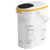 CURVER Conteneur a croquettes pour chat 4 kg - 10L - Le diner et servi