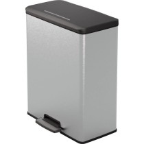 Poubelle Rectangle - DECO BIN - CURVER - 65L - Design moderne - 49 x 2