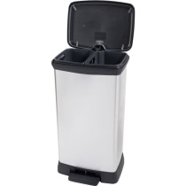 Poubelle Duo Rectangle - DECO BIN - CURVER - 46L (23+23L) - Double com