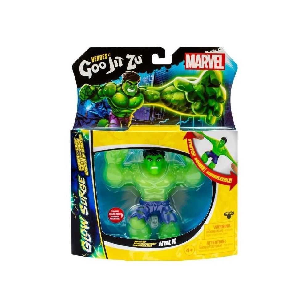 Hulk Glow Surge 11cm - HERoeS OF GOO JIT ZU - MARVEL - Figurine lumineuse et extensible