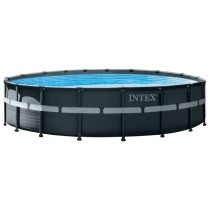 Kit Piscine hors sol tubulaire INTEX - Ultra XTR - 549 x 132 cm - Ronde (Filtre a sable, bâche, tapis de sol, échelle) - 26330