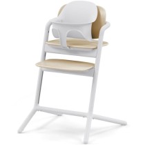 CYBEX - Chaise haute évolutive - Pack 3 en 1 - LEMO 2 - Blanc/ Bois -