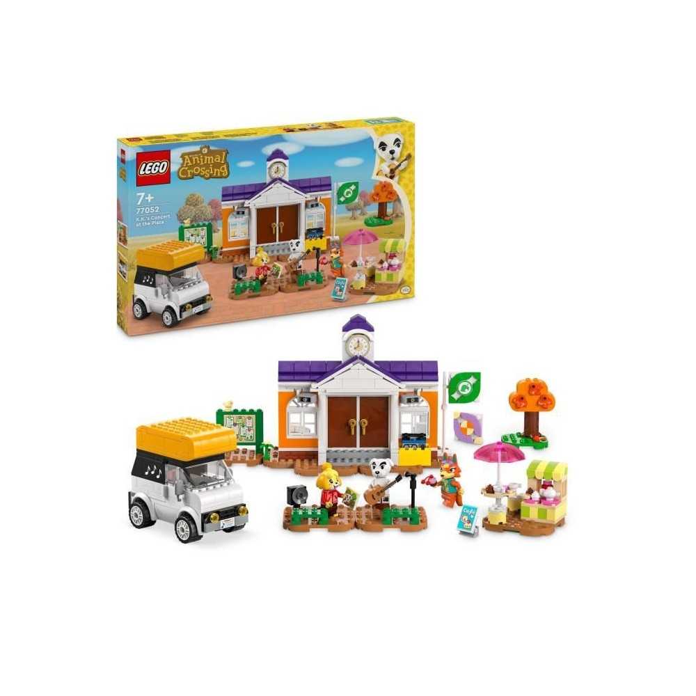 LEGO Animal Crossing 77052 Concert de Kéké sur la Place - Jouet a Construire avec Café