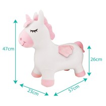 Porteur - LEXIBOOK - Licorne Sauteuse Gonflable en Peluche - Housse Amovible - Pour Enfant a partir de 3 ans