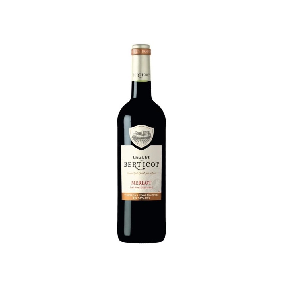 Daguet de Berticot Atlantique Merlot - Vin rouge de Bordeaux