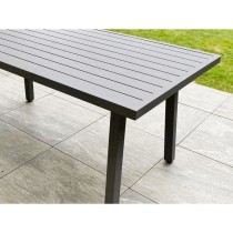 Ensemble repas de jardin ANTALYA 9 places en aluminium - GRIS ANTHRACI