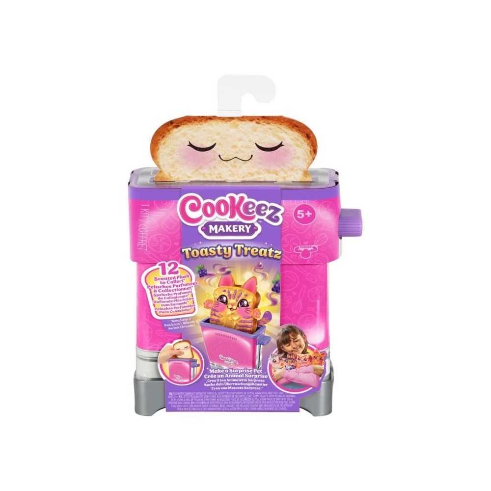 Toasty Treatz - MOOSE TOYS - COOKEEZ MAKERY - Peluche parfumée en forme de toast, grille-pain interactif