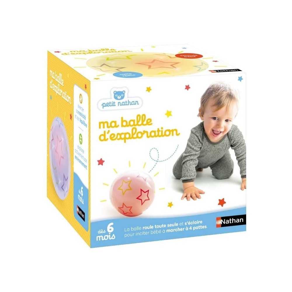 Jouet - NATHAN - Balle d'exploration - Motricité pour bébés, change de couleur et direction