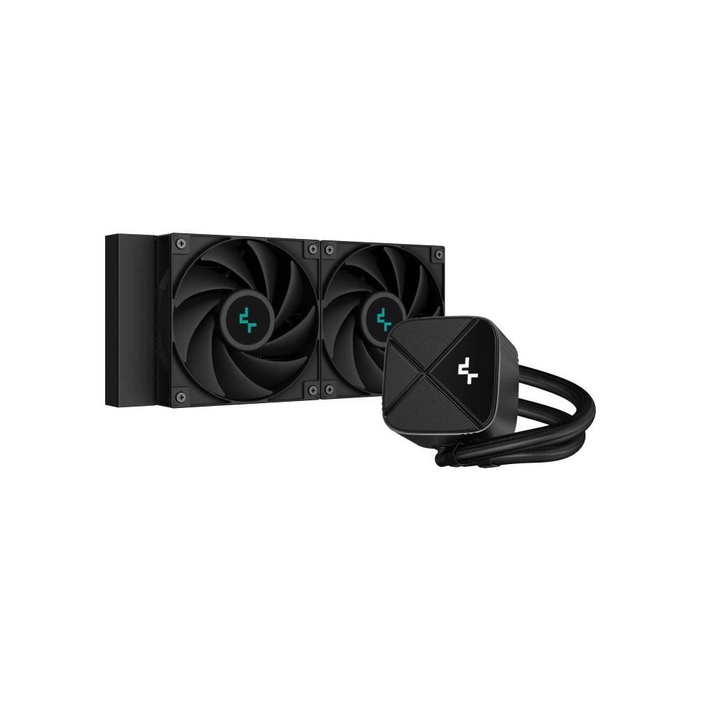 DEEPCOOL - LS520S Zero Dark - Watercooling AIO CPU - 2x120mm - Noir