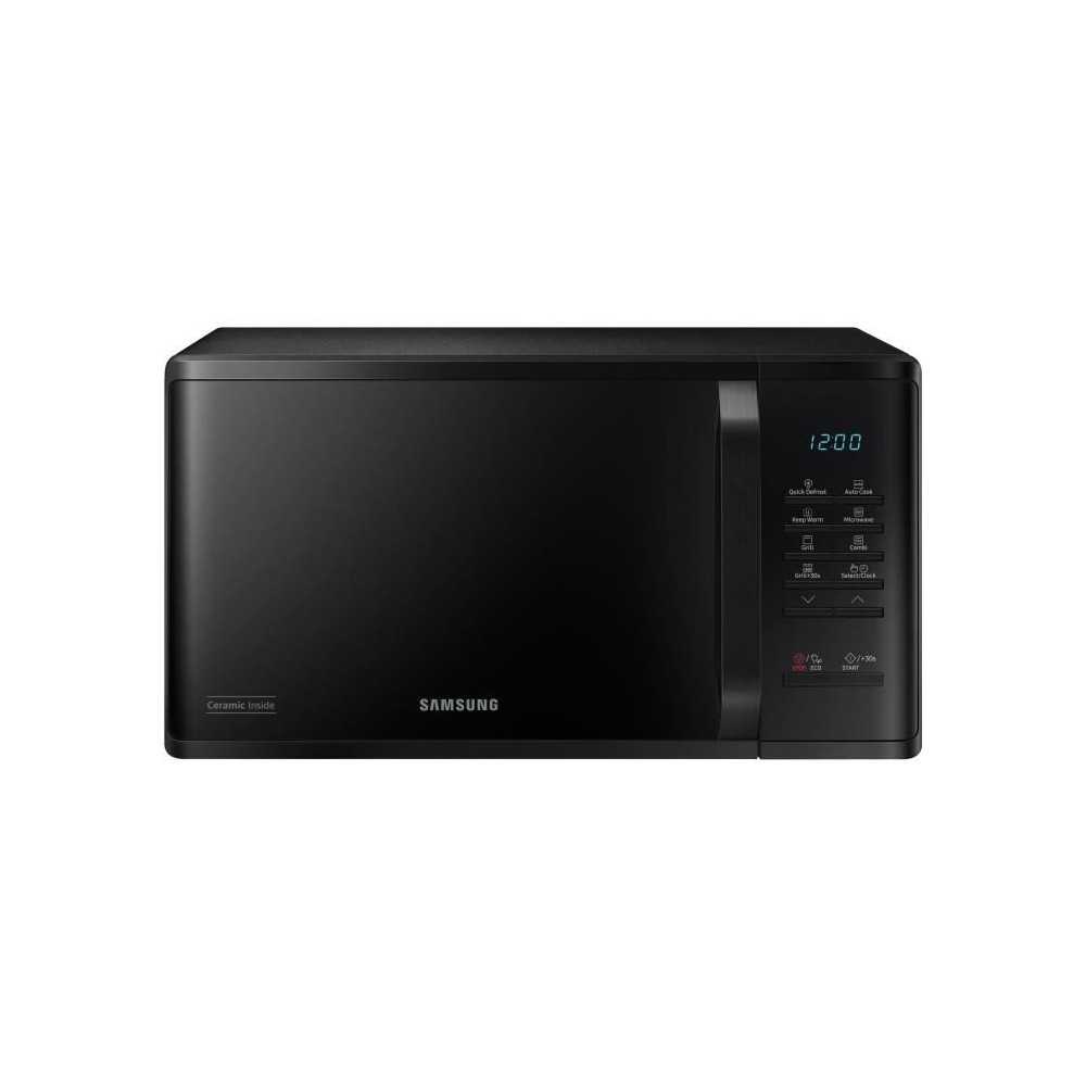 Micro-ondes Samsung MG23K3513AK - 23L - Gril - Electronique - 800W - 28,8 cm - Cavité céramique émail - Noir