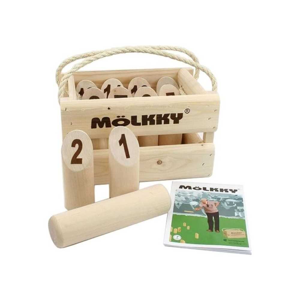 Jeu de quilles Mölkky - TACTIC - Version Luxe - Bois massif - Mixte - A partir de 7 ans