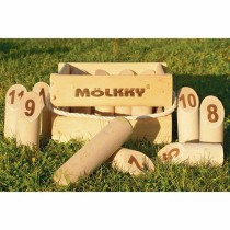 Jeu de quilles Mölkky - TACTIC - Version Luxe - Bois massif - Mixte - A partir de 7 ans