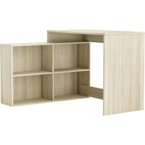 DEMEYERE Bureau d'angle contemporain décor chene Shannon - L 112 cm -