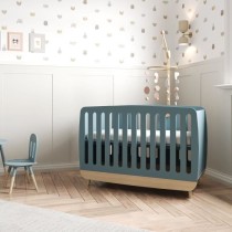 Ens. lit bébé 70 x 140 Kit évolutif, commode 2 tiroirs 3, niches et